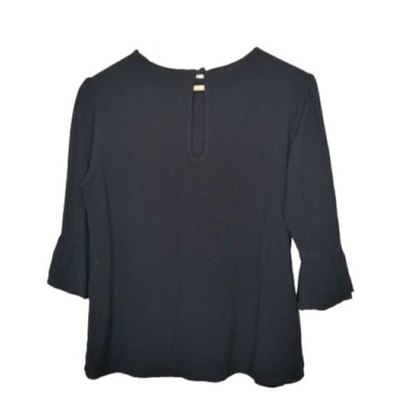 4/$25 D & Kade Black Pearl Studded Ruffle Top - Picture 8 of 8